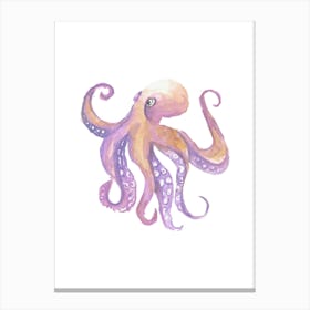 Octopus Watercolor Painting Canvas Print