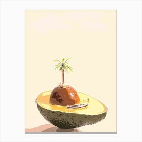Avocado Island Canvas Print
