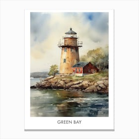Green Bay Watercolor 4travel Poster Canvas Print