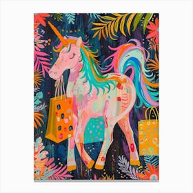 Shopping Colourful Fauvism Inspired Unicorn 2 Canvas Print