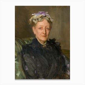Mary Eliza Mead (Née Mary Eliza Scribner, 1822–1896), John Singer Sargent Canvas Print