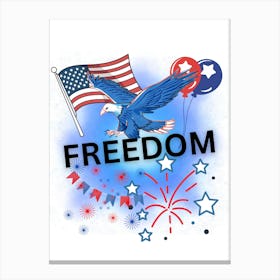 Freedom Eagle Canvas Print