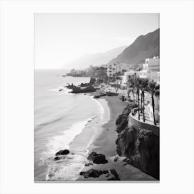 Tenerife, Spain, Black And White Analogue Photography 2 Canvas Print