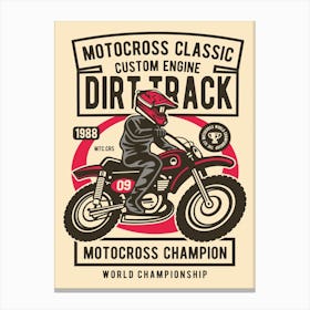 Motocross Classic 1 Canvas Print