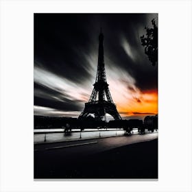 Sunset In Paris 2 Canvas Print