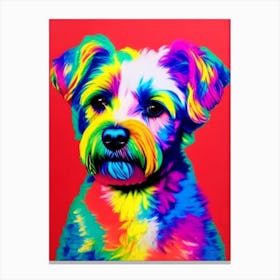 Bichon Frise Andy Warhol Style dog Canvas Print