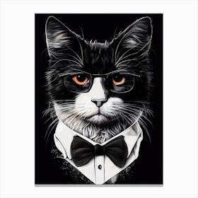 Tuxedo Cat animal Canvas Print