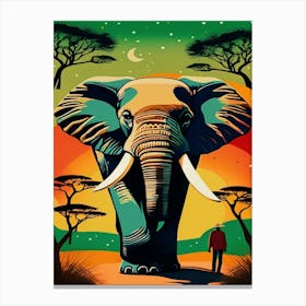 African Elephant 1 Canvas Print