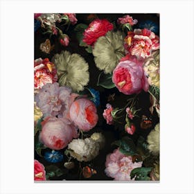 Dutch Antique Flowers Canvas Print