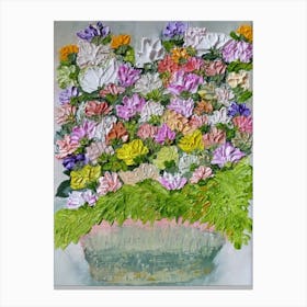 Flowers In A Pot Canvas Print