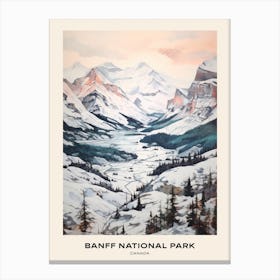 Banff National Park Canada 4 Poster Canvas Print