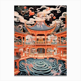 Kabuki Theater Japanese Style 5 Canvas Print