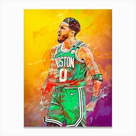 Jayson Tatum Boston Celtics 2 Canvas Print