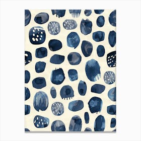 Blue And White Pattern Canvas Print