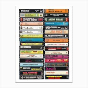 1968 Music - Cassette Print - Born in '68 Canvas Print