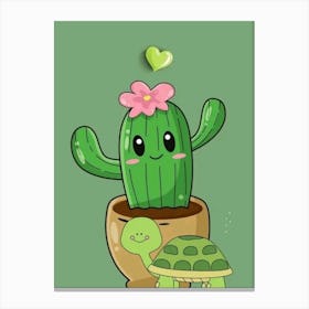 Cute Cactus- Kids Canvas Print