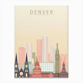 Denver Skyline Canvas Print