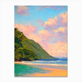 Anse Chastanet Beach St Lucia Monet Style Canvas Print