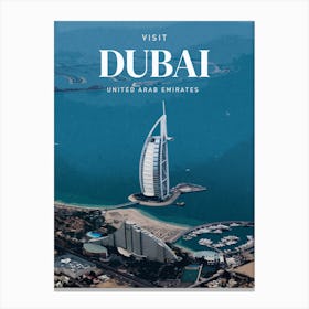 Travel Dubai United Arab Emirates Canvas Print