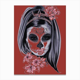 Day Of The Dead Girl Canvas Print