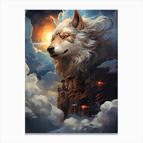 Wolf In The Sky 1 Canvas Print