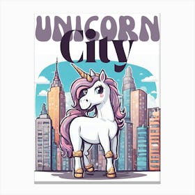 Unicorn City Canvas Print