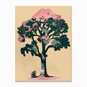 Walnut Tree Colourful Illustration 1 Canvas Print