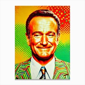 Robin Williams Colourful Pop Movies Art Movies Canvas Print