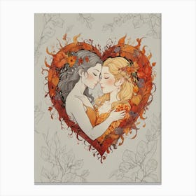 Autumn Heart 2 Canvas Print