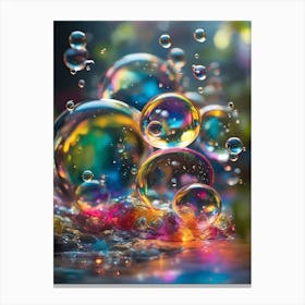 Colorful Bubbles Canvas Print