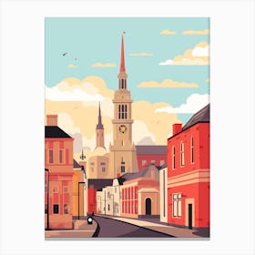 Denmark 1 Travel Illustration Canvas Print