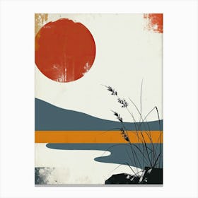 Sunset, Scandinavian Simplicity Canvas Print