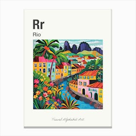 Kids Travel Alphabet  Rio 3 Canvas Print