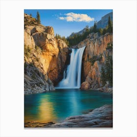 Waterfall - Jigsaw Puzzle Canvas Print