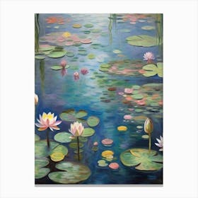Waterlilies Reimagined Canvas Print