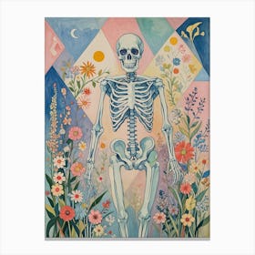 Skeleton In The Garden no1 Canvas Print