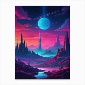 Sci-Fi Painting Canvas Print