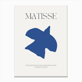 Matisse Blue Bird Cutouts Canvas Print