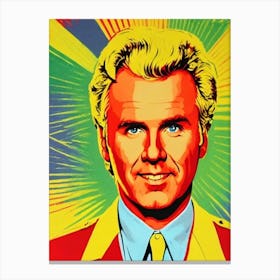 Will Ferrell Colourful Pop Movies Art Movies Canvas Print