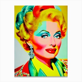 Lucille Ball Colourful Pop Movies Art Movies Canvas Print