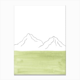 Minimalist Mountains Canvas Print