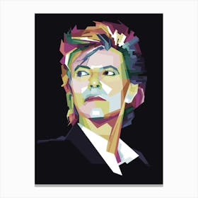 David Bowie Pop Art WPAP Canvas Print