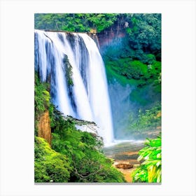 Laxapana Falls, Sri Lanka Majestic, Beautiful & Classic (1) Canvas Print