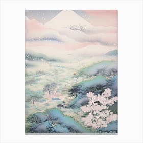 Mount Zao In Yamagata Miyagi, Japanese Landscape 4 Canvas Print