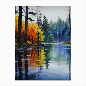 Autumn Pond Canvas Print