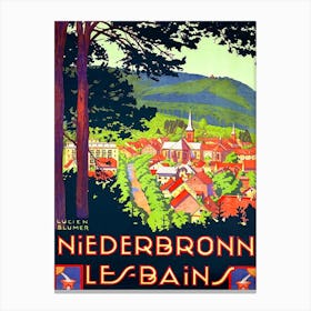 Niederbronn, Les Bains, France Canvas Print