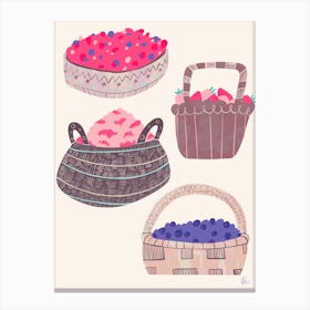 Berry Baskets Canvas Print