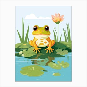 Baby Animal Illustration  Frog 3 Canvas Print