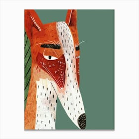 Fox Illustration 23 Canvas Print