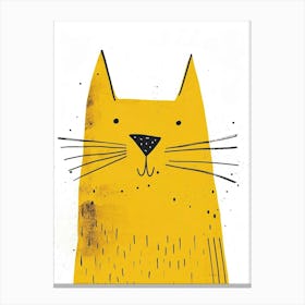 Yellow Cat 3 Canvas Print